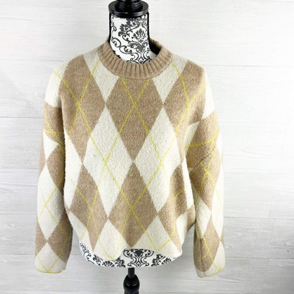Pringle of Scotland x H&M Diamond Check Wool Blend Sweater